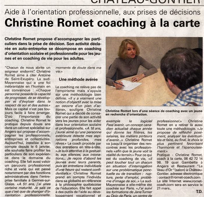 Article Courrier de l’Ouest / Château-Gontier